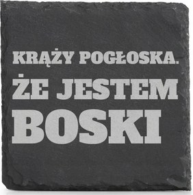 Kő alátét x4 Bögre A Pletyka Kering, Hogy Isteni Vagyok Ajándék