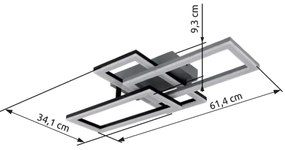 Globo 67328-24O - LED Mennyezeti lámpa SAPENA LED/24W/230V