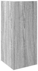 2 db szürke sonoma színű kisasztal polccal 25,5 x 27 x 60 cm