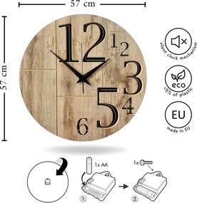 Fali óra ø 57 cm Lucas – Styler