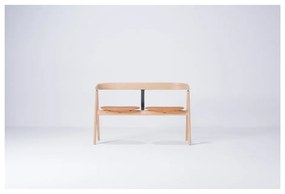 Ava tölgyfa pad bőr ülőkével - Gazzda