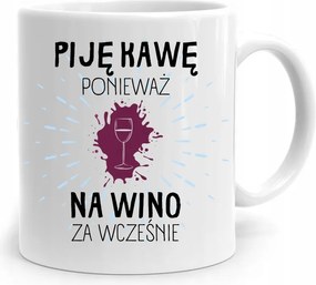 Bögre Ajándék Vicces Kávét Iszom Mert nyomott mintával