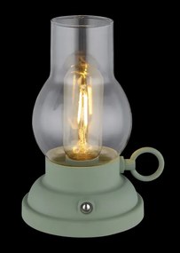 Globo 58016B - LED asztali lámpa PETRO LED/1W/3,7V 1200 mAh zöld