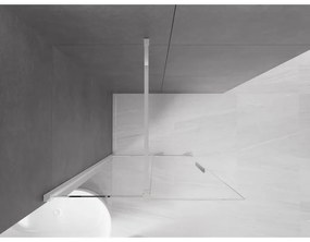 Mexen Velar, nyílásba tolóajtó Walk-In típusú 90 cm, 8 mm átlátszó üveg, króm, 871-090-000-03-01