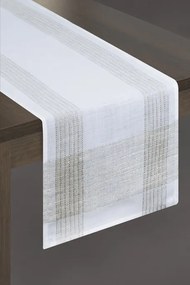 Asztali futó krém/ezüst 40x180