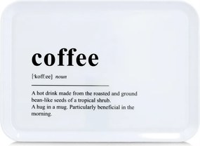 Kávés melamin tálca, 30,5x22cm