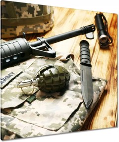 Vászonkép 90x90 Amerikai hadsereg teknős szett