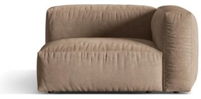 Világosbarna bársony kanapé modul (jobb oldali) Martina – Micadoni