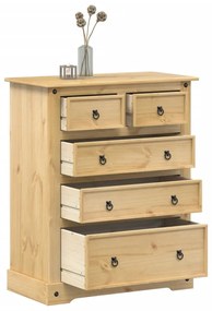Corona tömör fenyőfa komód 92x48x114 cm