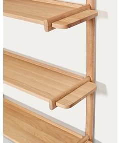 Natúr színű tölgyfa moduláris polcrendszer 90x98 cm Sitra – Kave Home