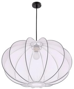Fehér függőlámpa textil búrával ø 60 cm Mellow – Candellux Lighting