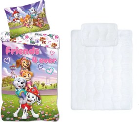 Mancs Őrjárat Friends 4 ever gyerek, ovis ágyneműhuzat és paplan/párna szett 100x135 cm 40x60