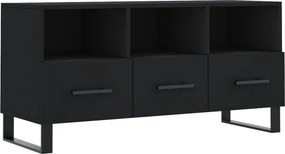 vidaXL fekete szerelt fa TV-szekrény 102 x 36 x 50 cm