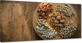 Vászonkép 180x90 Dió Pisztácia