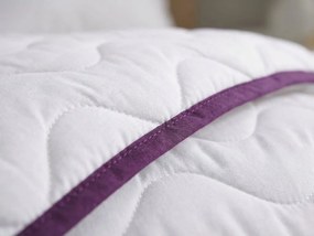 Egész évben használható tűzött paplan STELLA LAVENDER 140x200 cm, fehér