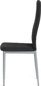 Jídelní židle, černá, látka, DCL-V5031 BK2