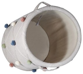 Világosbarna textil játéktároló kosár ø 30x35 cm Taupe – Kindsgut