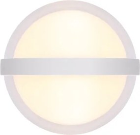 Globo 34157W Kültéri lámpa alumínium fehér matt, fém fehér matt, műanyag átlátszó, műanyag fehér, IP54, fényhatás 2 lencsével 2 irányban, SzxM: 105x110mm, Mélység: 130mm, tartozék: LED 12W 230V, 1511lm forrás, 1320lm kimenet, 3000K