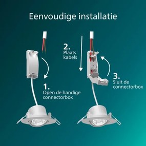 Philips - 3 darabos szett dimmelhető beépíthető mennyezeti lámpatest CILANTRO LED/5W/230V 2700K fehér