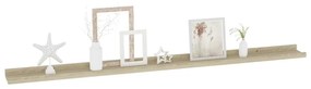 4 db sonoma tölgy színű fali polc 115 x 9 x 3 cm