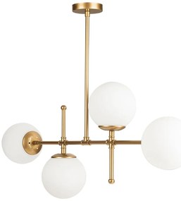Kruva aranyszínű függőlámpa, magasság 57 cm - Squid Lighting