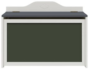 Játék Doboz tárolóval Szürke és fehér 73 x 33 x 55 cm Faanyag