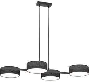 DRUMZ zsinóros csillár 4xE14/10W/230V fekete