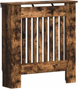 vidaXL Radiátor fedezék Füstölt tölgy 78 x 19 x 81,5 cm Faanyag