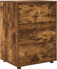 vidaXL Tárolószekrény Füstölt tölgy 60 x 48 x 81 cm Faanyag