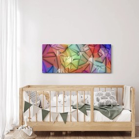 Kép - Sokszögű absztrakció (120x50 cm)