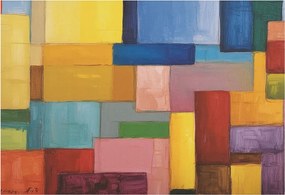 Modern fotótapéta Flizelina falra Színes téglalapok 152x104 Ragasztó