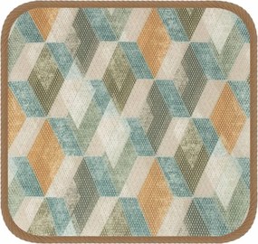 Esőálló kerti párna 40x40cm- Rombusz mintás Bézs