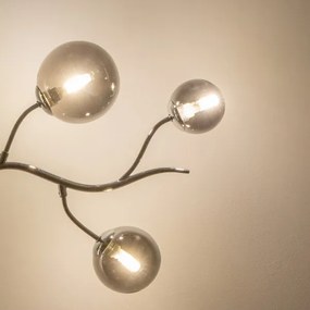 Brilagi - LED Csillár zsinóron MISTEL 6xG9/3W/230V fényezett króm/füstös