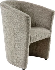 Klub fotel, szürkésbézs Taupe Coral anyag, CUBA