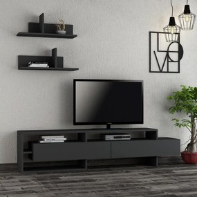 Gara TV-állvány, antracit, 180 cm