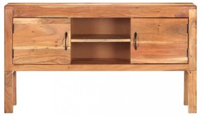 tömör akácfa tálalószekrény 116 x 30 x 66 cm
