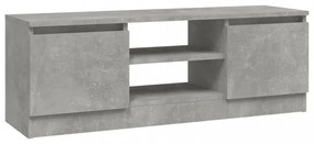 betonszürke TV-szekrény ajtóval 102 x 30 x 36 cm