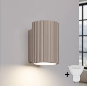 Brilagi - LED fali lámpa CRESTO 1xGU10/10W/230V 10 cm taupe