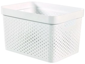 Infinity Dots fehér tárolókosár, 17 l - Curver