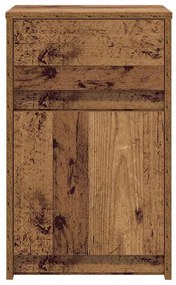 LED Éjjeli Szekrény fiókkal Régi fa 38 x 34 x 61 cm Faanyag