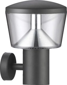 PREZENT 66004 DUBLIN Modern Kültéri Fali Lámpa Átlátszó, Szürke LED IP44