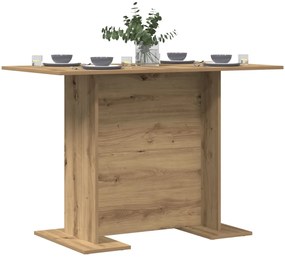 Étkezőasztal Kézműves Tölgy 110x60x75 cm Mérnöki Fa