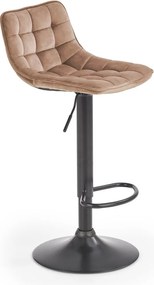 Hoker bézs bárszék forgó velúr bárszék konyha H95