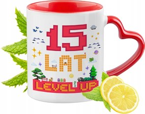 15 Születésnap Piros Szív alakú füllel Ajándék