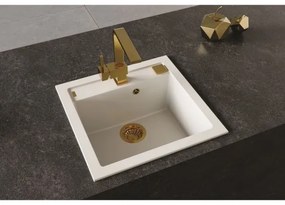 ALVEUS 1128395 - Mosogató FORMIC 52x51 cm gránit/fehér