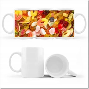 Nyomott mintás bögre Zselé színes zselé Édesség