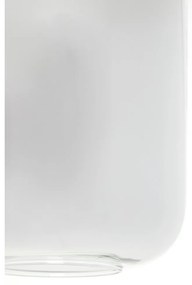 Fekete mennyezeti lámpa üveg búrával 100x22 cm Lekar – Light &amp; Living