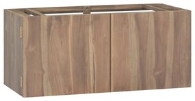 tömör tíkfa falra szerelhető fürdőszobaszekrény 90 x 39 x 40 cm