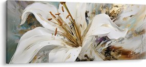 Kép - Absztrakció liliommal (120x50 cm)