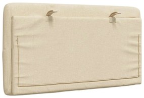 krémszínű szövet fejtámla párna 80 cm